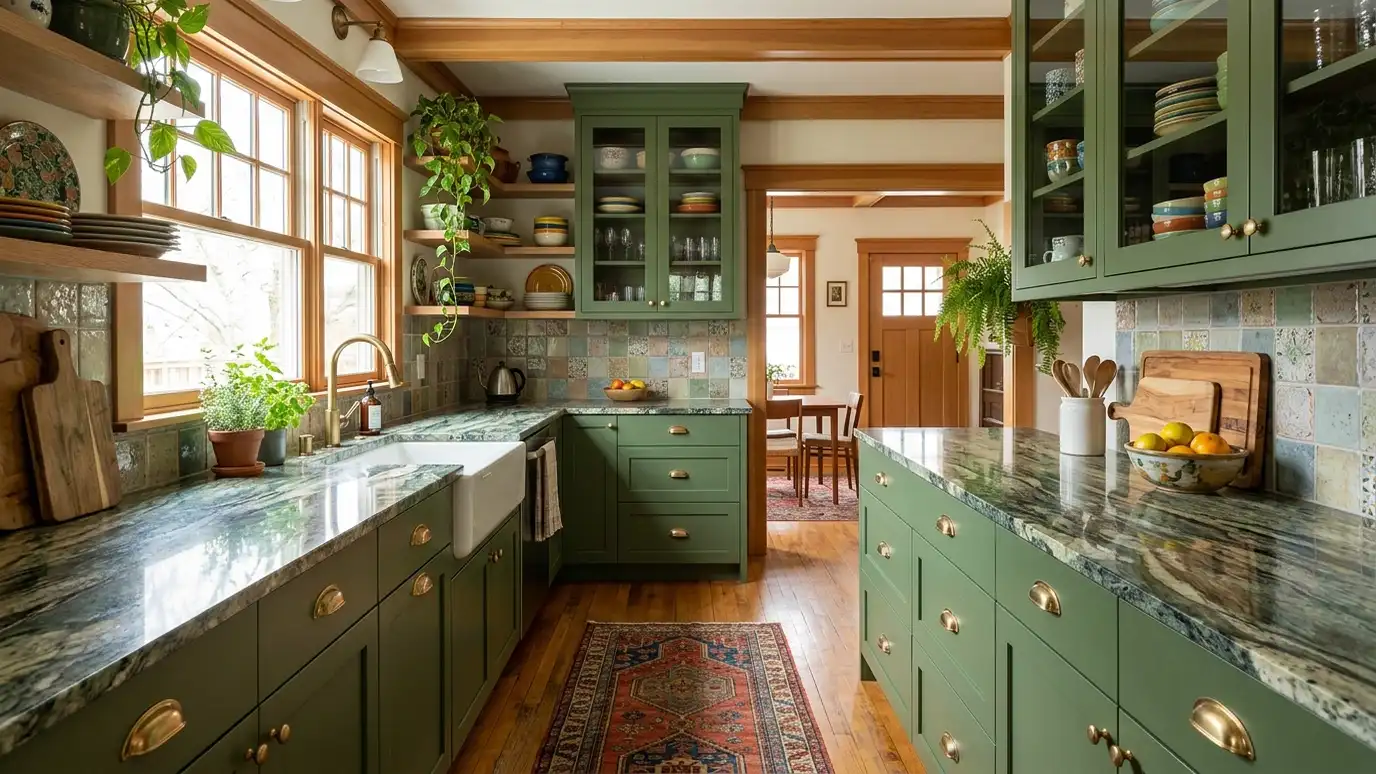 A granite kitchen in a East Nashville, Tennessee home