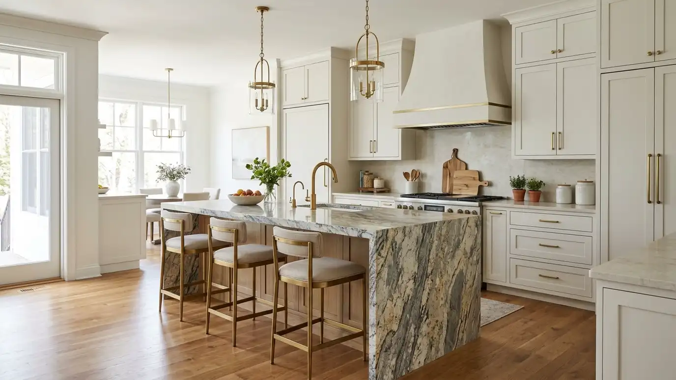 A granite kitchen in a Franklin, Tennessee home