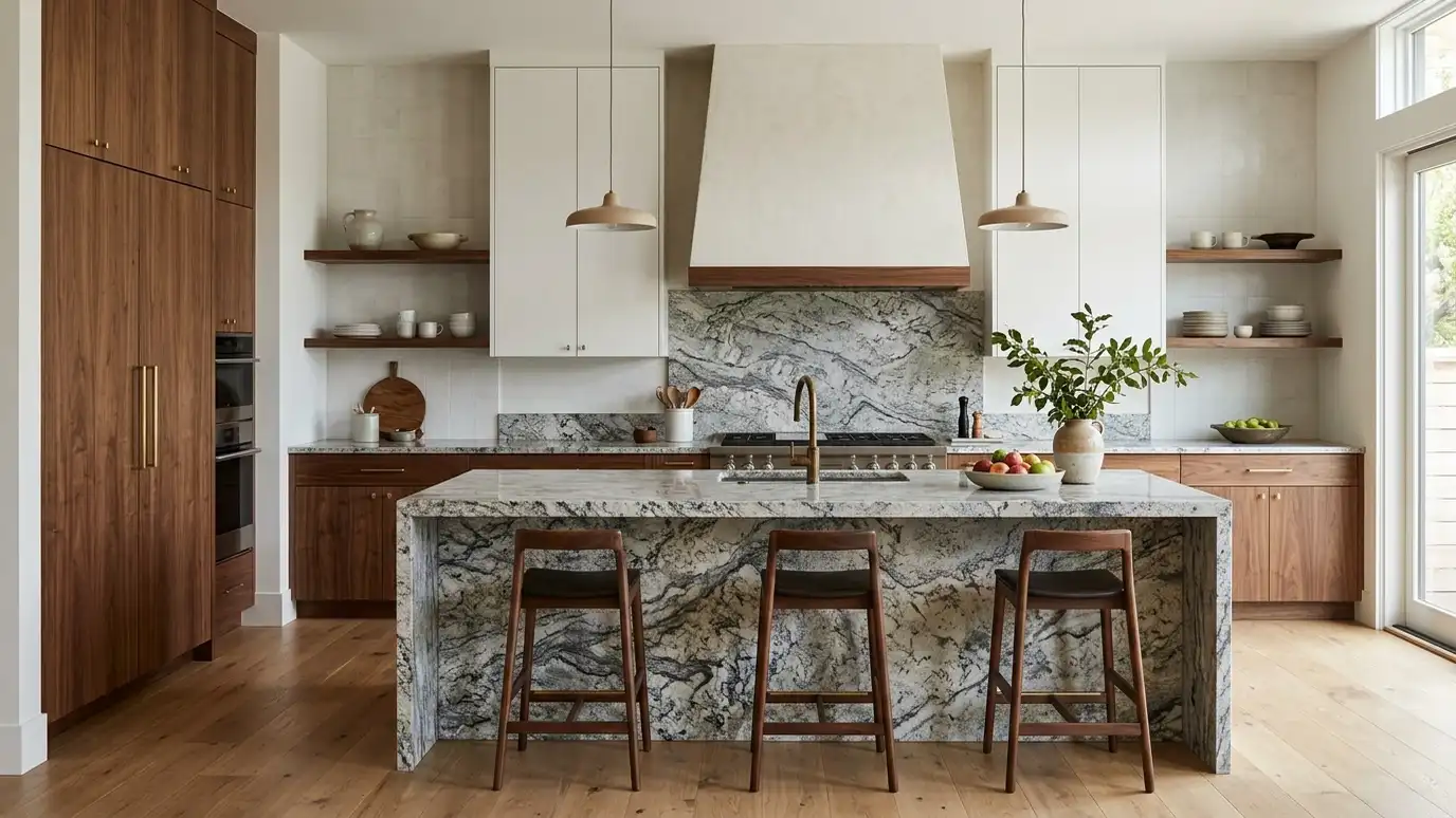 A granite kitchen in a Green Hills, Tennessee home