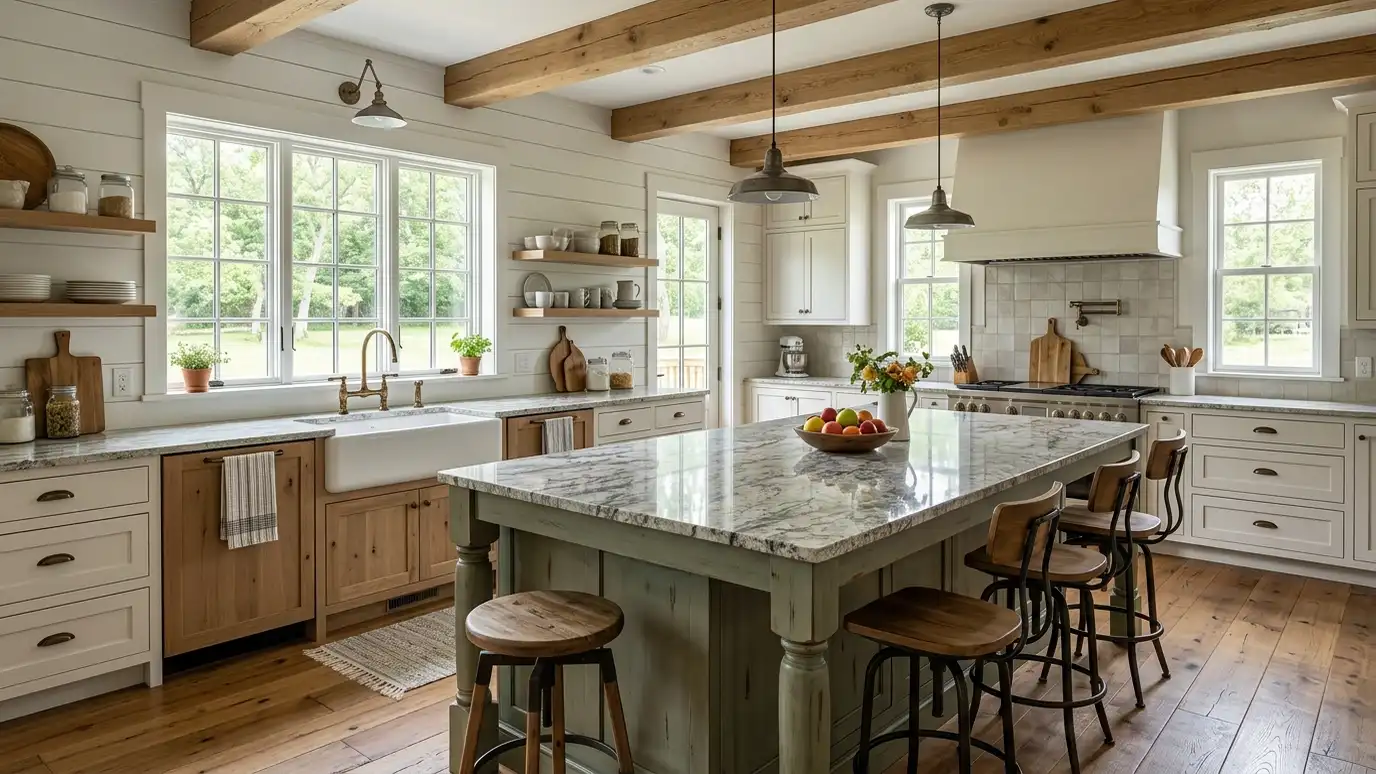 A granite kitchen in a Lebanon, Tennessee home