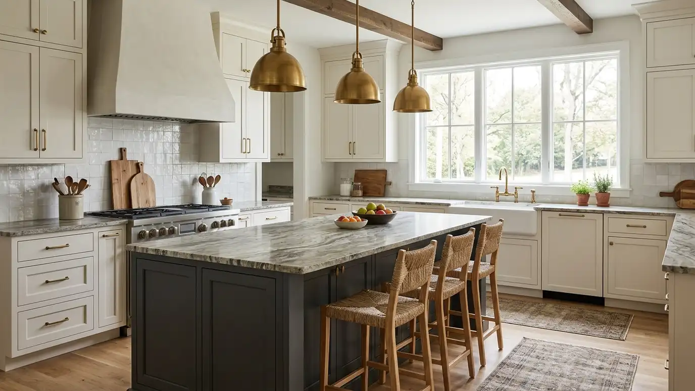 A granite kitchen in a Nolensville, Tennessee home