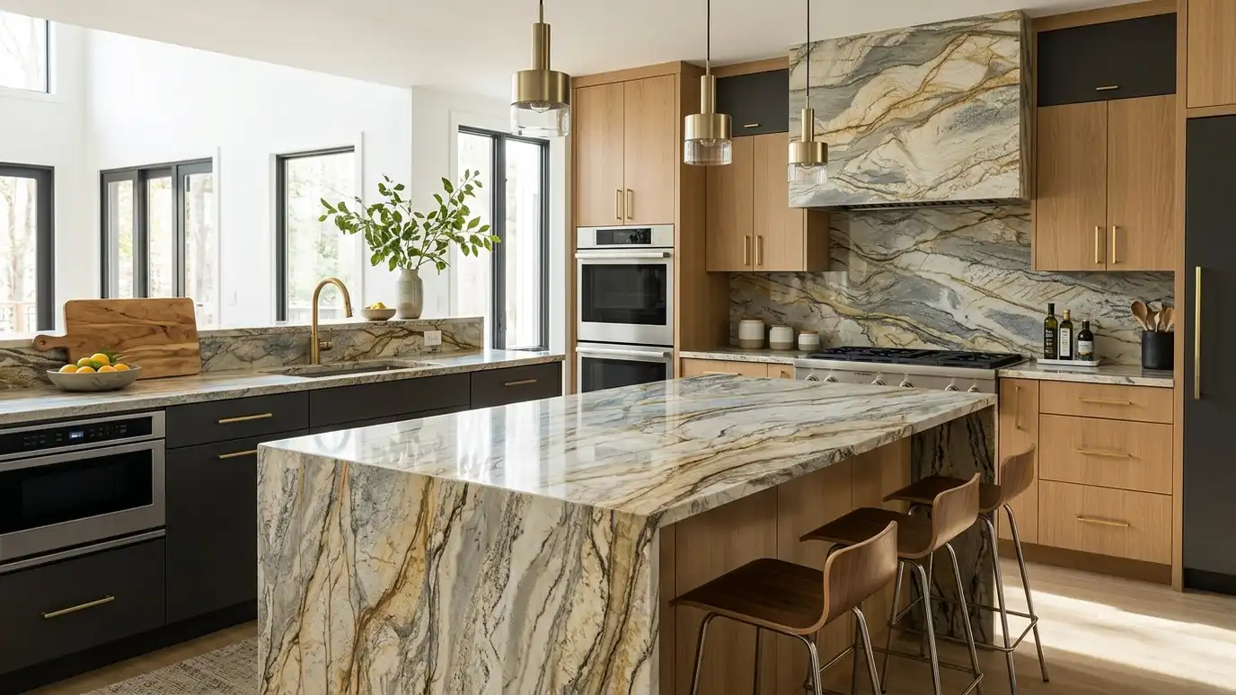 Exotic and Dramatic Veined Granite explained for Nashville and Middle Tennessee
