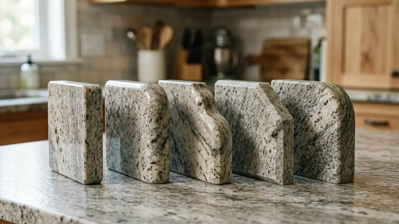Granite Edge Profiles Compared explained for Nashville and Middle Tennessee