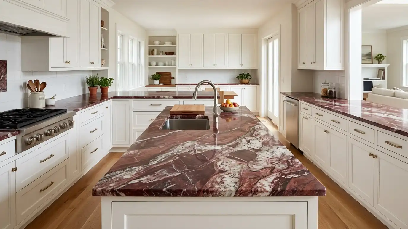 Red and Burgundy Granite Countertops explained for Nashville and Middle Tennessee