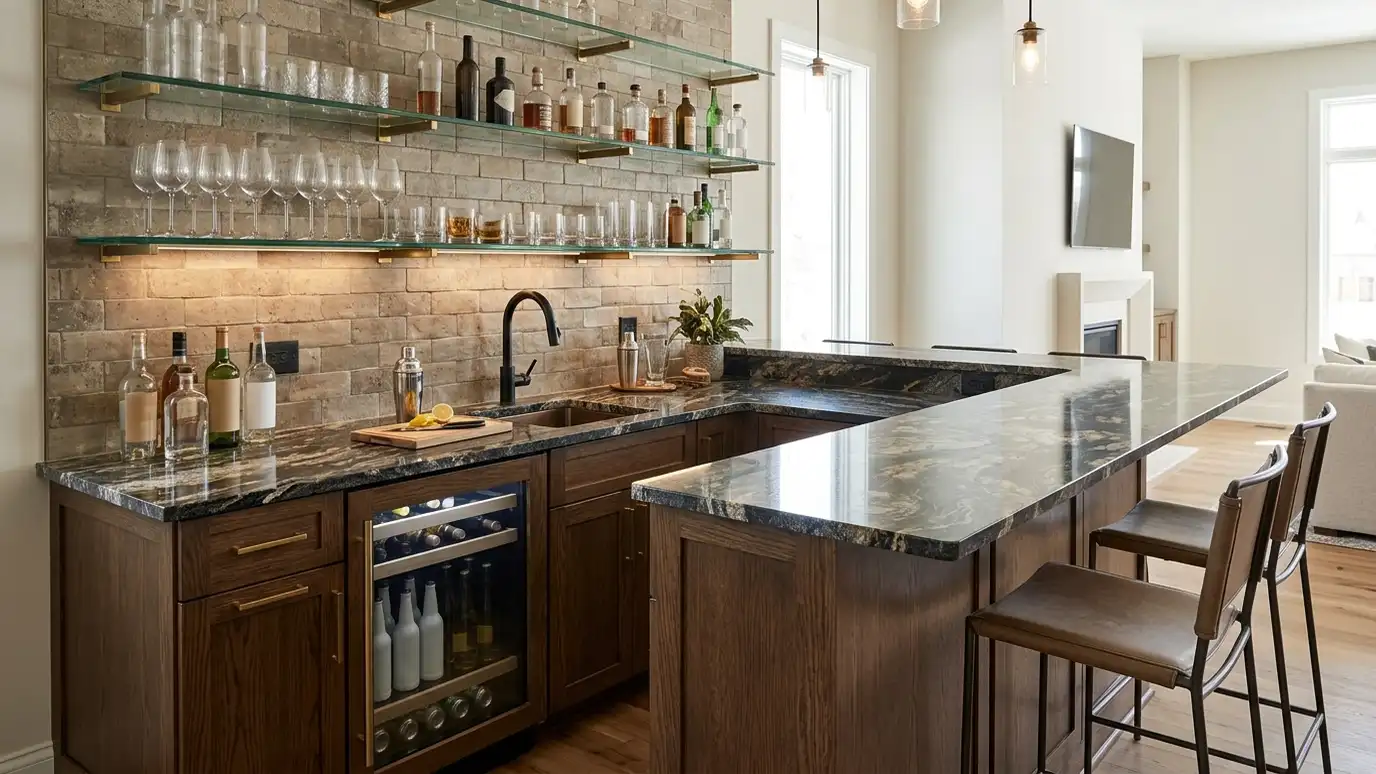 Granite Bar and Wet Bar Countertops in Nashville and Middle Tennessee