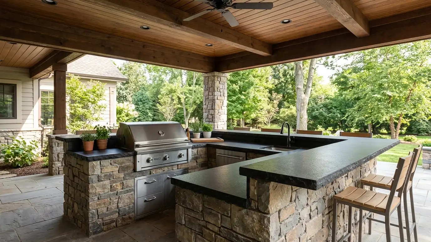 Outdoor Kitchen Granite Countertops in Nashville and Middle Tennessee